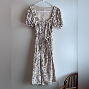 Neuflora Emerson floral midi dress button up